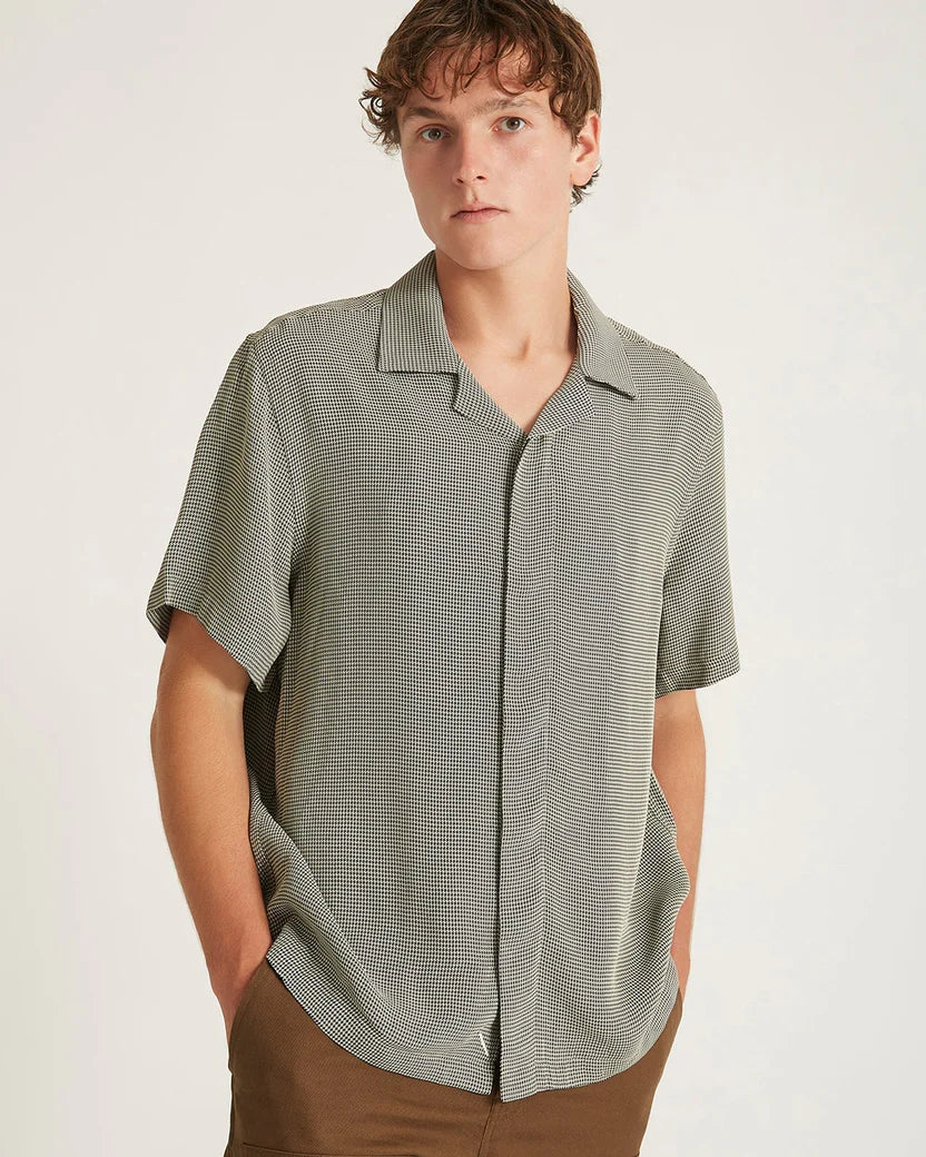 York Mini Houndstooth Short Sleeve Shirt