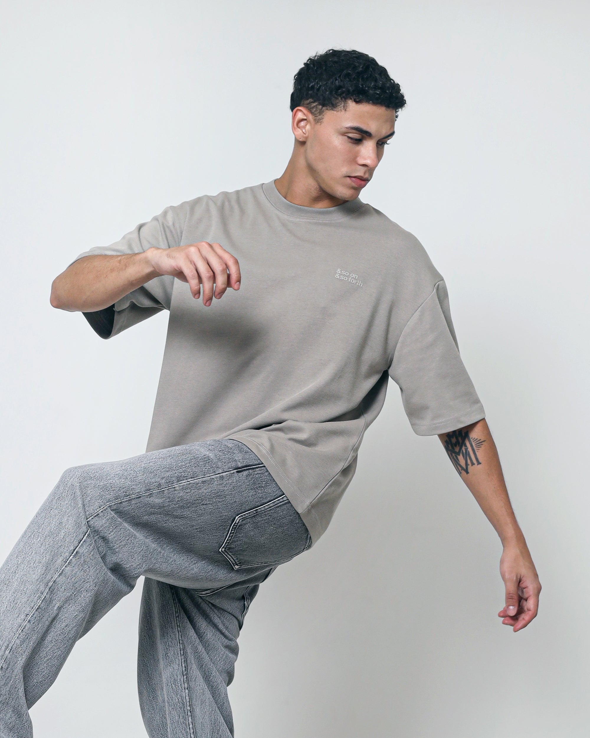 Oversize Tees - Dust Khaki