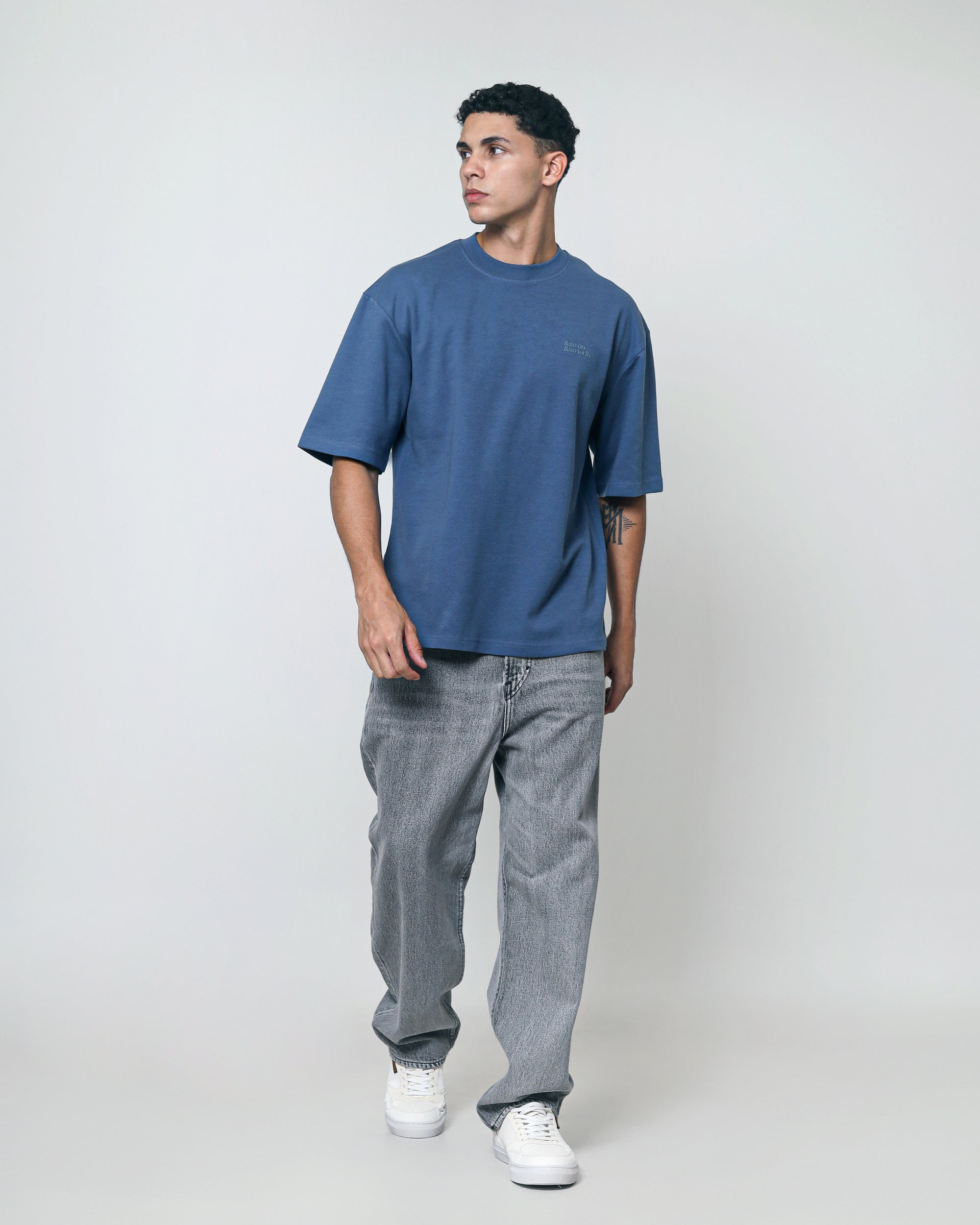 Oversize Tees - Space Blue