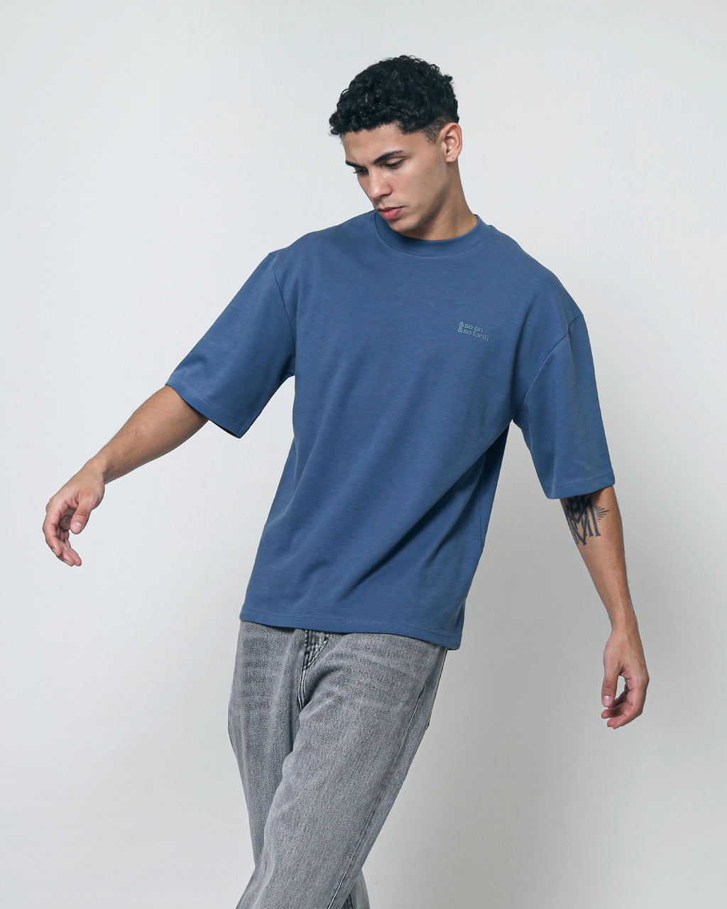 Oversize Tees - Space Blue
