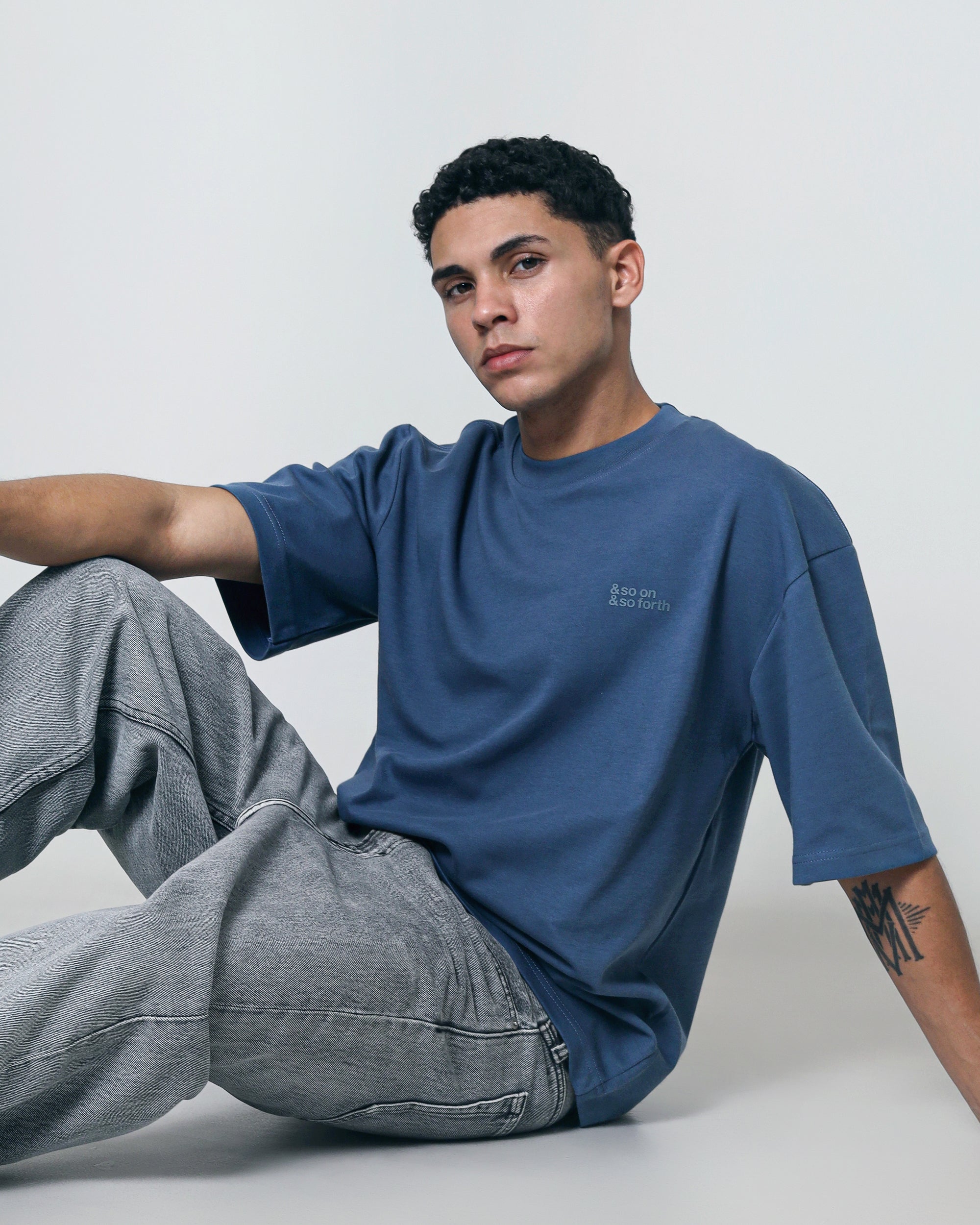 Oversize Tees - Space Blue