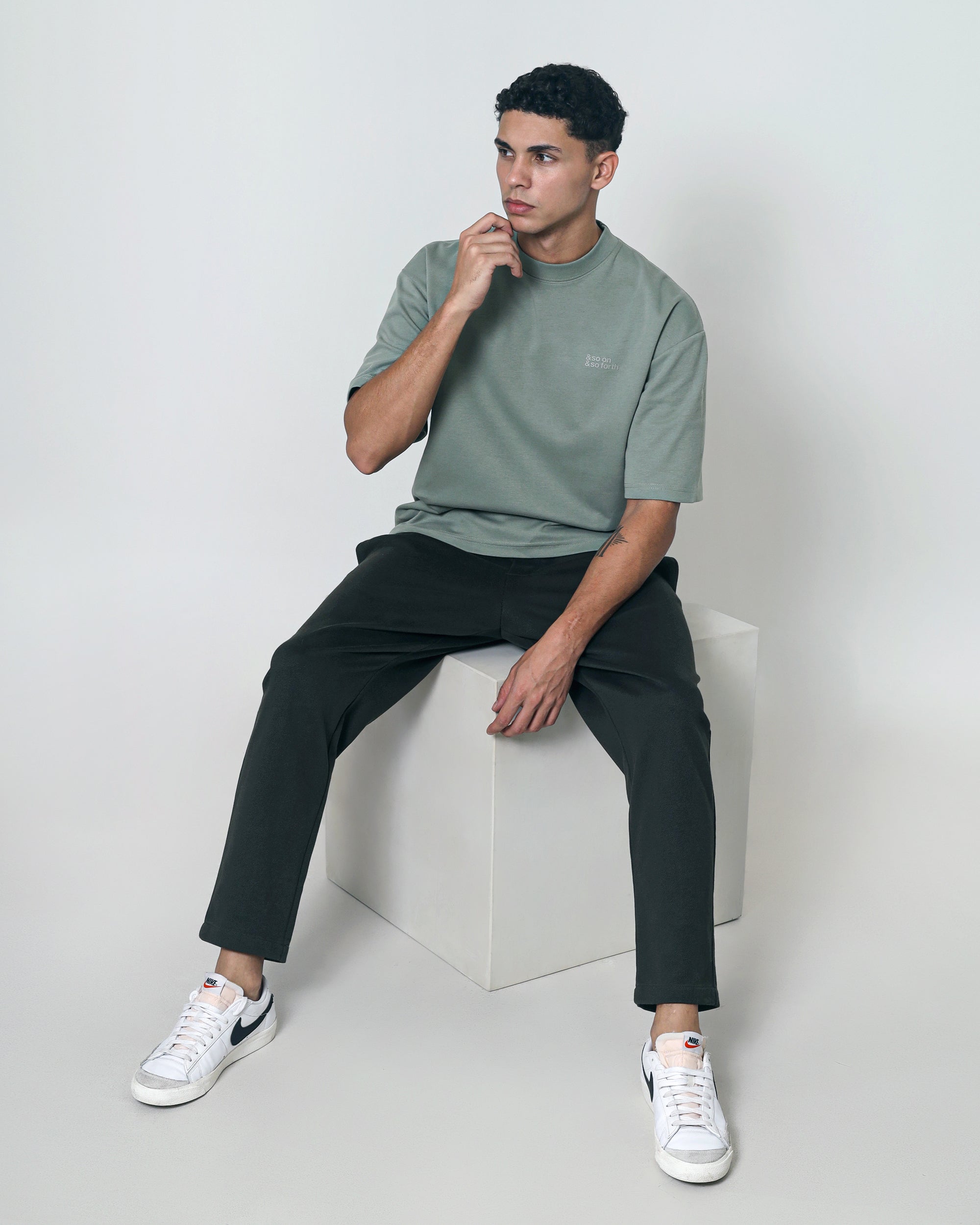 Oversize Tees - Fade Green